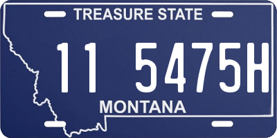 MT license plate 115475H