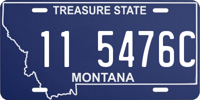 MT license plate 115476C