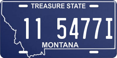 MT license plate 115477I