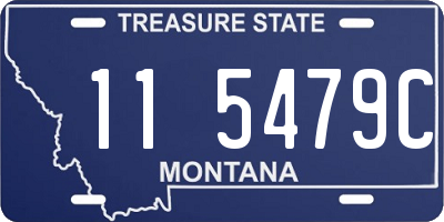 MT license plate 115479C