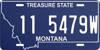 MT license plate 115479W