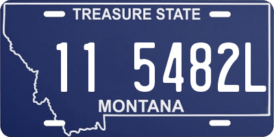 MT license plate 115482L