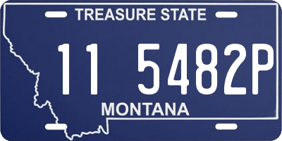 MT license plate 115482P
