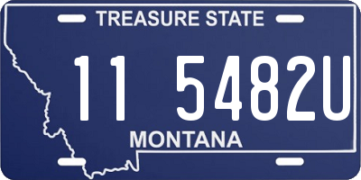 MT license plate 115482U
