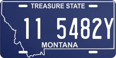MT license plate 115482Y