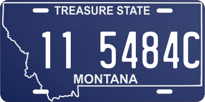 MT license plate 115484C