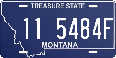 MT license plate 115484F