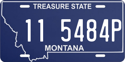 MT license plate 115484P