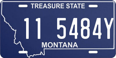 MT license plate 115484Y