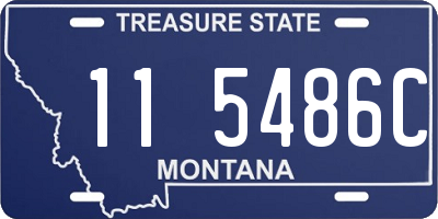 MT license plate 115486C