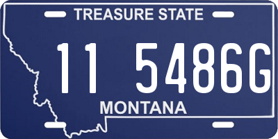 MT license plate 115486G
