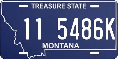 MT license plate 115486K