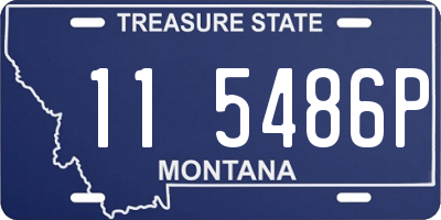 MT license plate 115486P