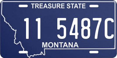 MT license plate 115487C