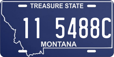 MT license plate 115488C