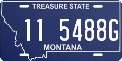 MT license plate 115488G