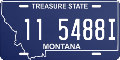 MT license plate 115488I