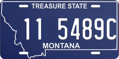 MT license plate 115489C