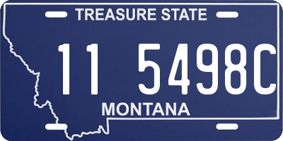 MT license plate 115498C