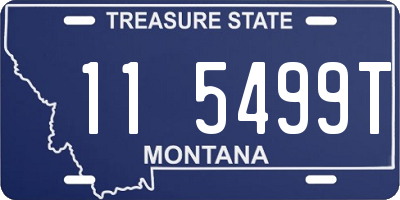 MT license plate 115499T