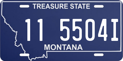 MT license plate 115504I