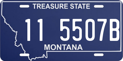 MT license plate 115507B