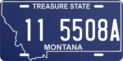 MT license plate 115508A