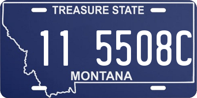 MT license plate 115508C