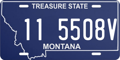 MT license plate 115508V