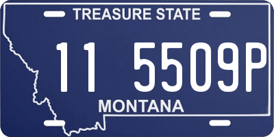 MT license plate 115509P