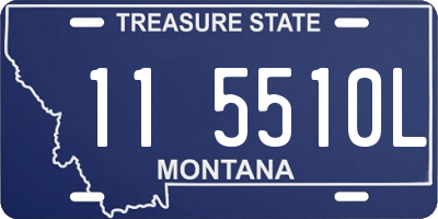 MT license plate 115510L