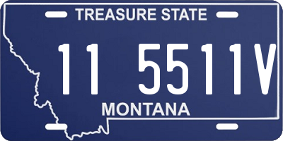 MT license plate 115511V