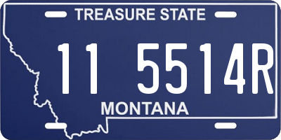 MT license plate 115514R