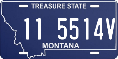 MT license plate 115514V