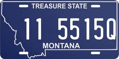 MT license plate 115515Q