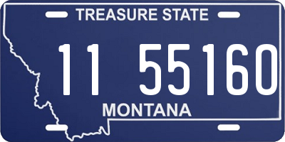 MT license plate 115516O