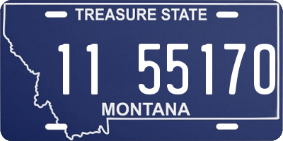 MT license plate 115517O