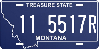 MT license plate 115517R