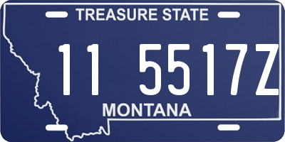 MT license plate 115517Z