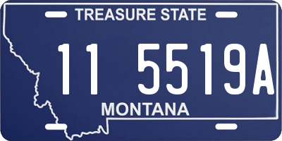 MT license plate 115519A