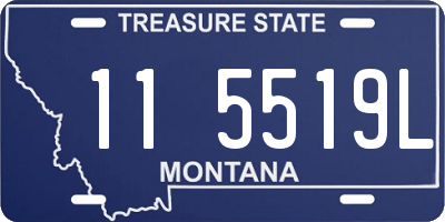 MT license plate 115519L