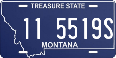 MT license plate 115519S