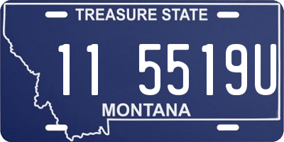 MT license plate 115519U