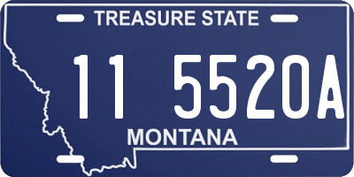 MT license plate 115520A