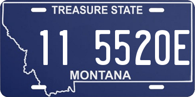 MT license plate 115520E