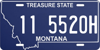 MT license plate 115520H