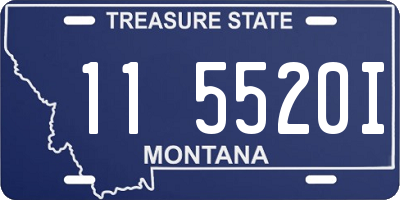 MT license plate 115520I