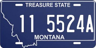 MT license plate 115524A