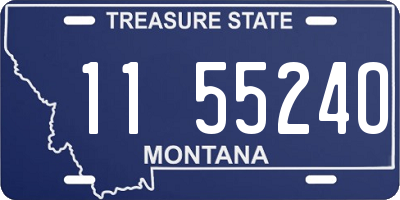 MT license plate 115524O