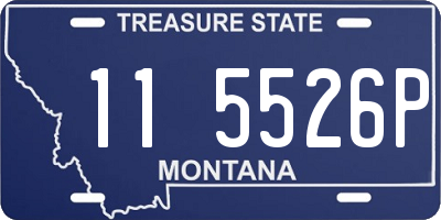 MT license plate 115526P